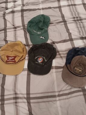 Grateful Dead Black Baseball Cap with Embroidered Steal Your Face Logo